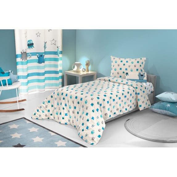 Σετ Παιδικά Σεντόνια Μονά με Λάστιχο 3 Τεμαχίων Saint...