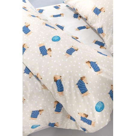 Σετ Παιδικά Σεντόνια Μονά 3 Τεμαχίων Saint Clair Pet Blue 165x250