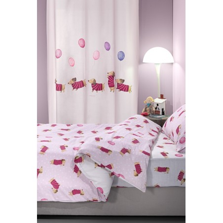 Σετ Παιδικά Σεντόνια Μονά 3 Τεμαχίων Saint Clair Pet Fuchsia 165x250