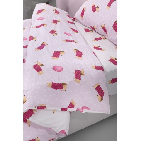 Σετ Παιδικά Σεντόνια Μονά 3 Τεμαχίων Saint Clair Pet Fuchsia 165x250