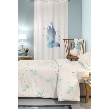 Σετ Παιδικά Σεντόνια Μονά 3 Τεμαχίων Saint Clair Pinto Aqua 165x250