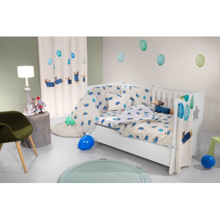 Σετ Κούνιας 3 Τεμαχίων Saint Clair Pet Blue