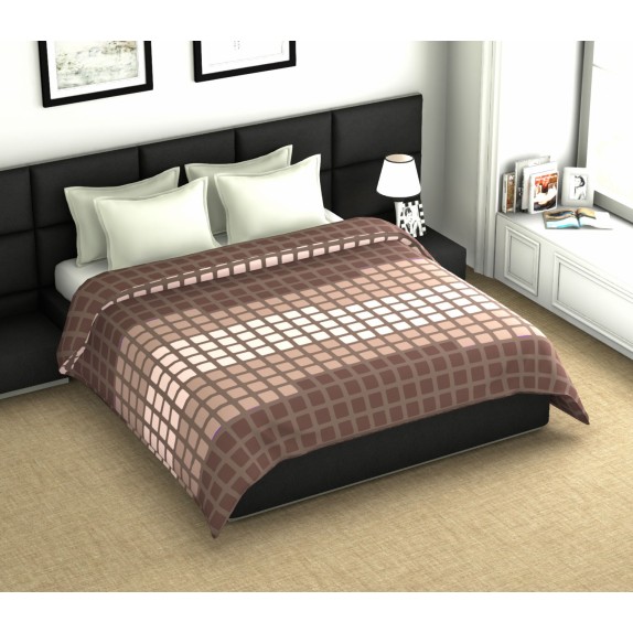 Κουβέρτα Βελουτέ Υπέρδιπλη ΚΟΜΒΟΣ Design 12 Brown 220x240