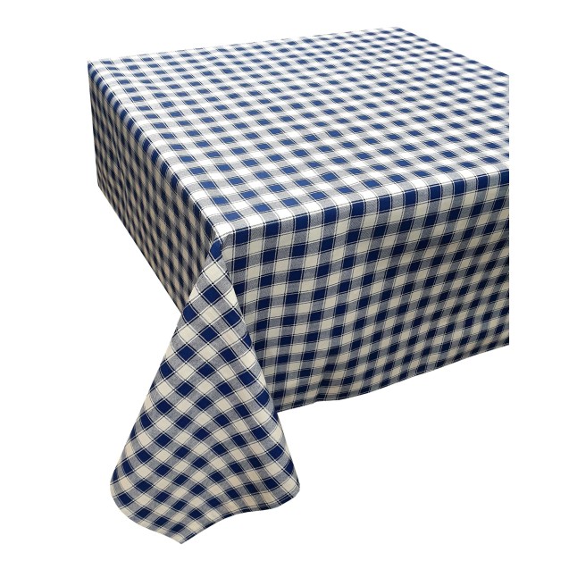 Τραπεζομάντηλο ΚΟΜΒΟΣ Καρό Design-1 Blue 140x180