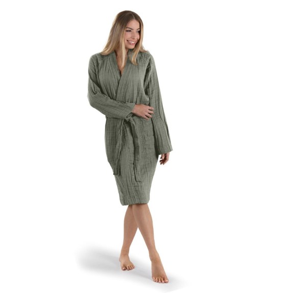 Μπουρνούζι Supreme Khaki Medium & Πουγκί Καλυντικών