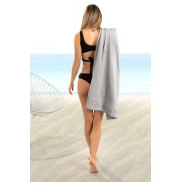 Πετσέτα Θαλάσσης Guy Laroche Varadero Silver 80x170