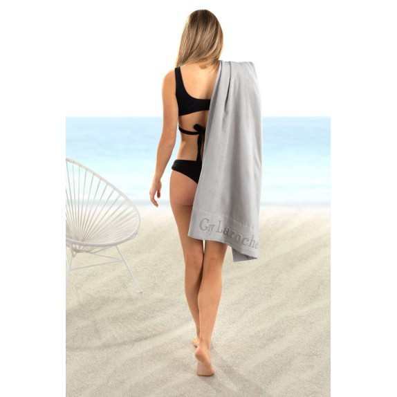 Πετσέτα Θαλάσσης Guy Laroche Varadero Silver 80x170