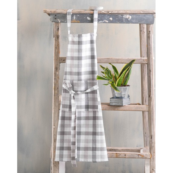 Ποδιά Κουζίνας Rythmos  Check Γκρι 