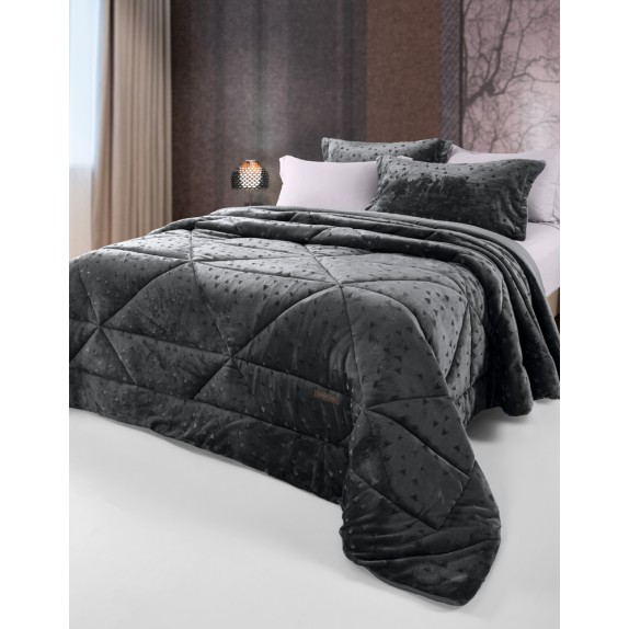 Πάπλωμα Υπέρδιπλο Saint Clair Kyoto Anthracite 220x240