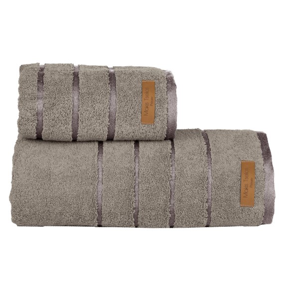 Πετσέτα Μπάνιου Makis TseliosPrive Silver 90X150 100% Cotton