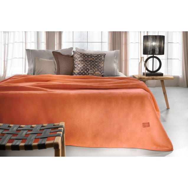 Βελουτέ Κουβέρτα Solid Coral
