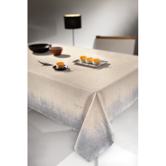 Τραπεζομάντηλο 1021 Beige Silver 145x220