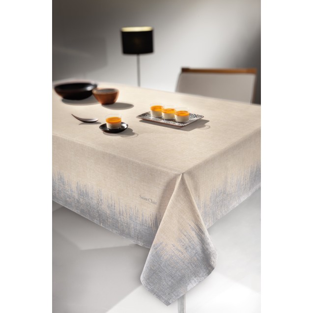 Τραπεζομάντηλο 1021 Beige Silver 145x220