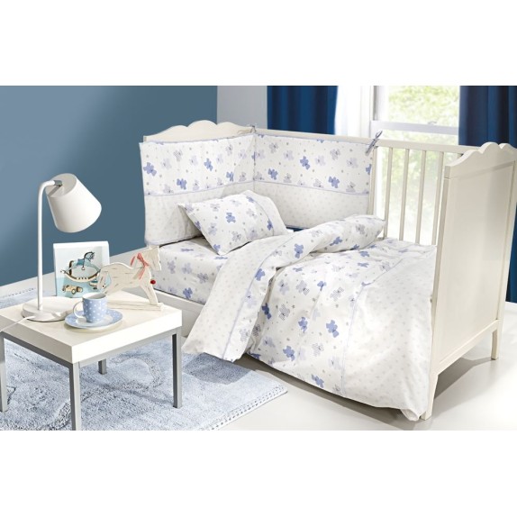 Σετ Βρεφικά Σεντόνια 3τμχ - Friends L -Blue