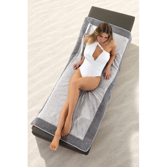 Πετσέτα Θαλάσσης King Beach Towel Silver/Anthracite 85x170