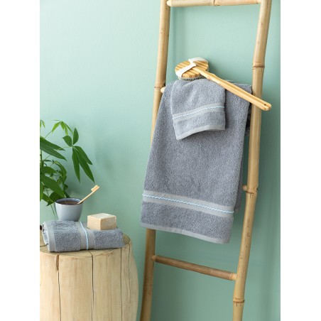 Σετ Πετσέτες 3 Τεμαχίων Palamaiki Raz Grey