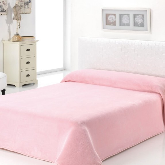 Κουβέρτα Βελουτέ Υπέρδιπλη Morven Dolcce B93 (Ροζ)