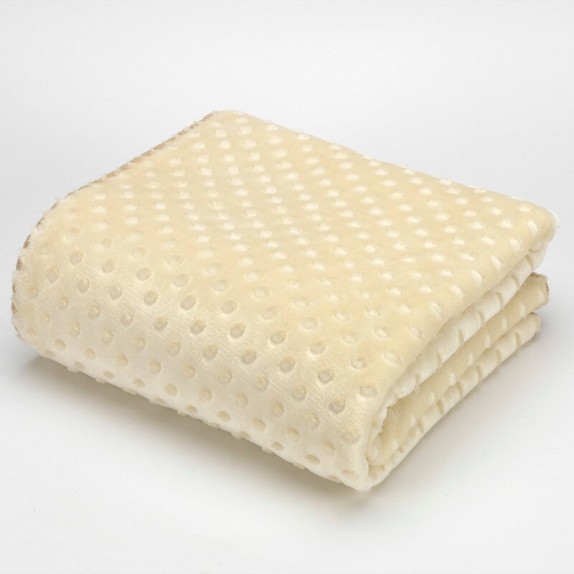 Κουβέρτα Βελουτέ Αγκαλιάς Morven Bubbles J61 (Μπεζ)