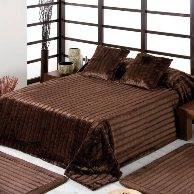 Κουβερτα Γουνινη Morven Venus 230X250 001 (Καφε)