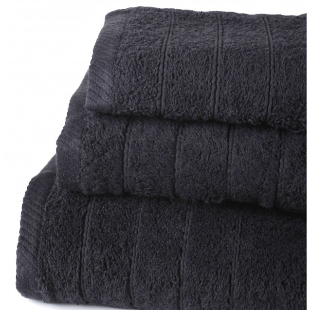 Σετ Πετσέτες 3 Τεμαχίων Sb Home Bonzai Black