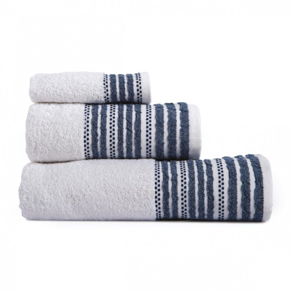 Πετσέτα Προσώπου Sb Home Romina Navy 50x90