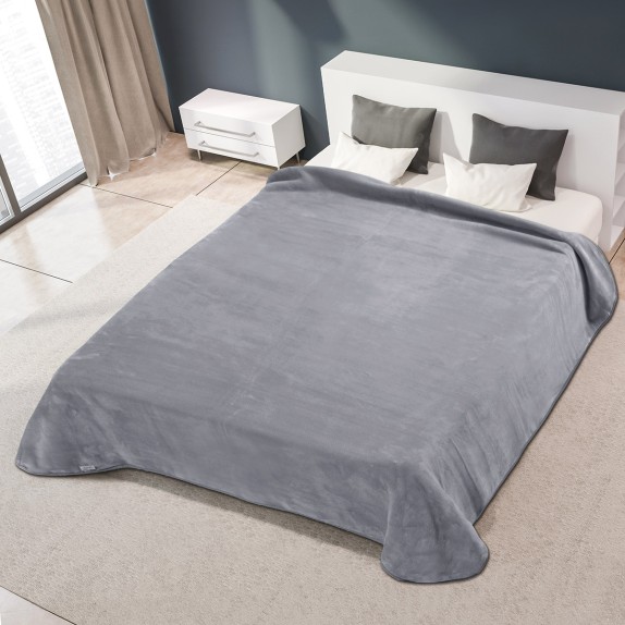 Κουβέρτα Ισπανίας Μονη 160X220 Belpla Ster Plain Grey(51)