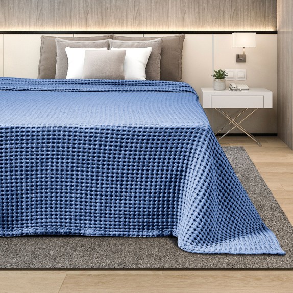 Κουβέρτα Πικε Μονη 160Χ240 Adam Home Blue