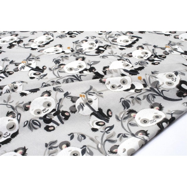  Πάνα Φανελένια Dimcol Panda Bear 96 80X80 Grey 
