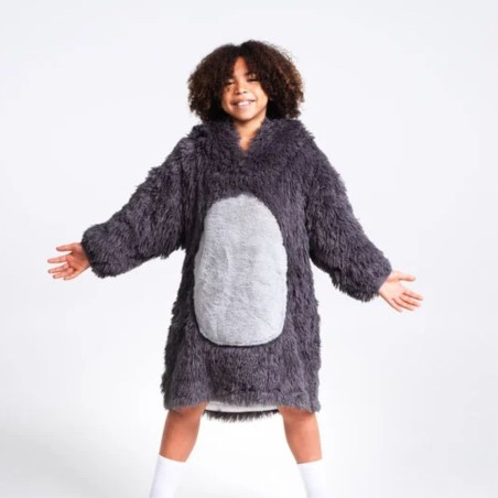 Κουβέρτα Noxxiez Hoodie Με Κουκούλα Και Μανίκια Sloth 7-12 Ετών NX-CH322