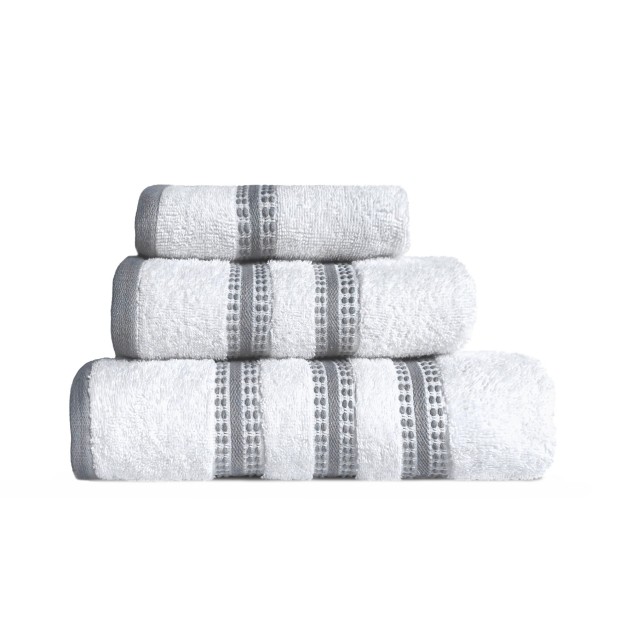 Σετ Πετσέτες 3 Τεμαχίων Nef-Nef Promise White