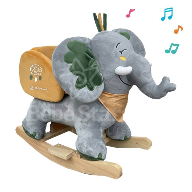 Κουνιστό Ελεφαντάκι Γκρι Bebe Stars 150-108