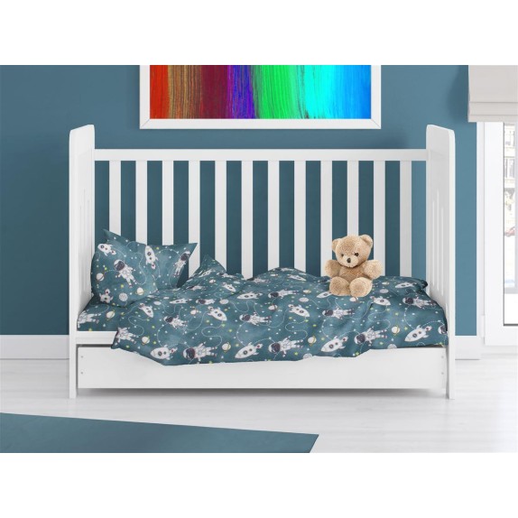 Παπλωματοθήκη Φανελένια Κούνιας Dimcol Galaxy Travel 91...