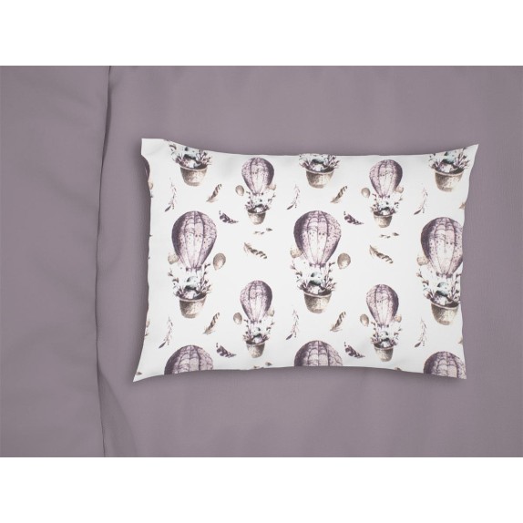 Βρεφική Μαξιλαροθήκη Φανελένια Dimcol Hot Air Balloon 78...