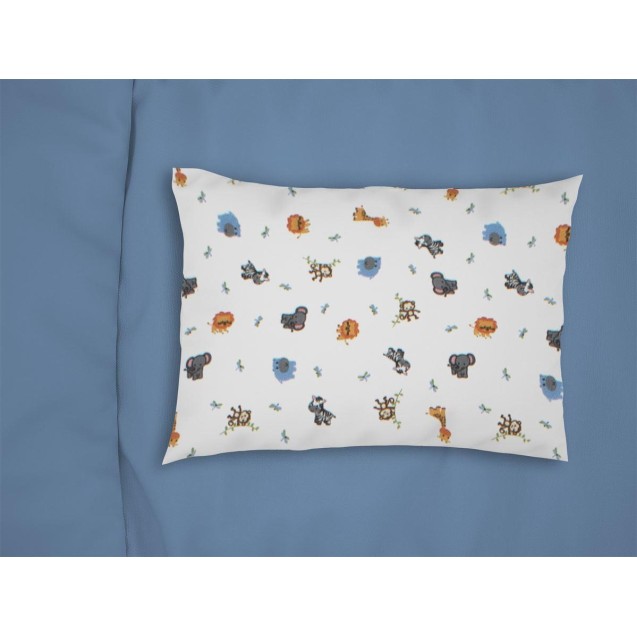 Βρεφική Μαξιλαροθήκη Φανελένια Dimcol Zoo 29...
