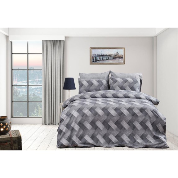 Παπλωματοθήκη Μονή Dimcol Αλκμήνη 452 160X240 Grey 70/30...