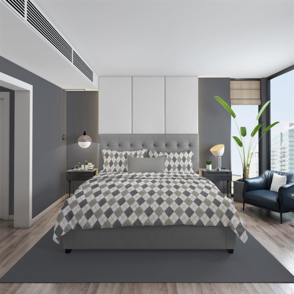 Σετ Σεντόνια Φανελένια Υπέρδιπλα 4 Τεμαχίων Dimcol...