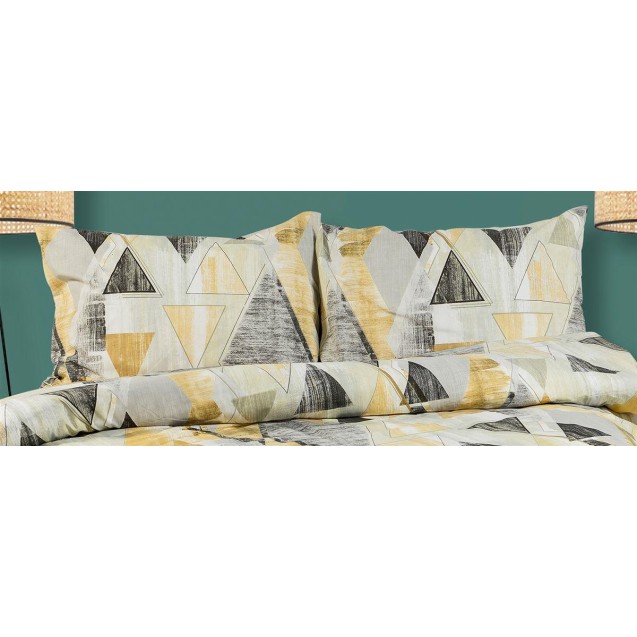 Μαξιλαροθηκη Dimcol Geometrical 333 50X70 Beige 