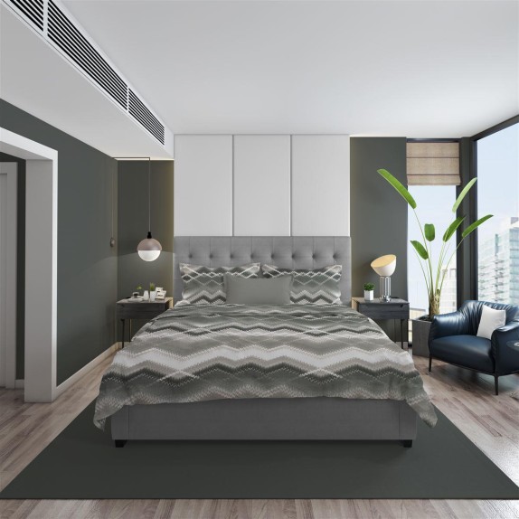 Παπλωματοθήκη Φανελένια Μονή Dimcol Ίρις 338 160X240 Grey 