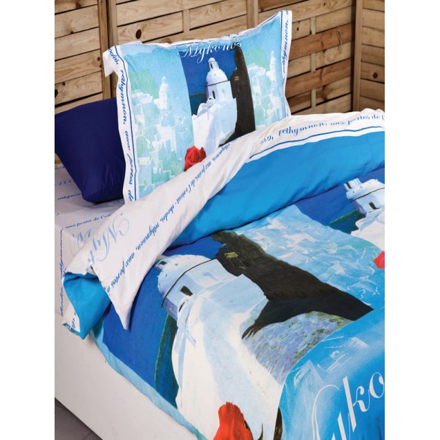 Σετ Παπλωματοθηκη Μονή Palamaiki Irene 160X240...
