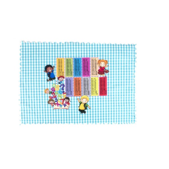 Σουπλά Φαγητού Dimcol Multiplication Table 26 35X50 Σιελ