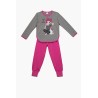 Πυτζάμα Παιδική Minerva Break Dream Γκρι-Φούξια 61894-023 Μέγεθος - No14