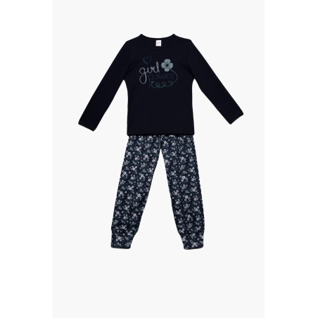 Πυτζάμα Παιδική Minerva Girl Power Navy Blue 61892-100 Μέγεθος - No4
