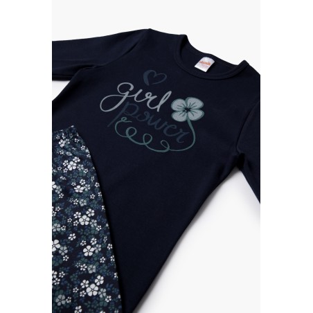 Πυτζάμα Παιδική Minerva Girl Power Navy Blue 61892-100 Μέγεθος - No4