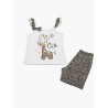 Πυτζάμα Βρεφική Καλοκαιρινή Minerva Cactus-Giraffe Λευκό 61932-002 Μέγεθος - No3