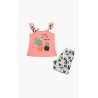 Πυτζάμα Βρεφική Καλοκαιρινή Minerva Cactus-Giraffe Light Coral 61932-652 Μέγεθος - No2
