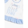 Πυτζάμα Βρεφική Καλοκαιρινή Minerva Sleep Time Λευκό 61933-005 Μέγεθος - No4
