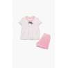 Πυτζάμα Βρεφική Καλοκαιρινή Minerva Mini Boss Ροζ-Σιέλ 61934-127 Μέγεθος - No3