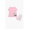 Πυτζάμα Βρεφική Καλοκαιρινή Minerva Mini Boss Ροζ 61934-152 Μέγεθος - No1
