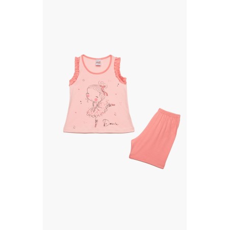 Πυτζάμα Βρεφική Καλοκαιρινή Minerva Dance Puppy Pink Coral 61936-020 Μέγεθος - No2
