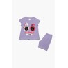 Πυτζάμα Βρεφική Καλοκαιρινή Minerva Summer Party Λιλά 61937-470 Μέγεθος - No2